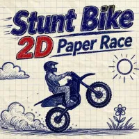 Stunt Bike 2D Paper Race